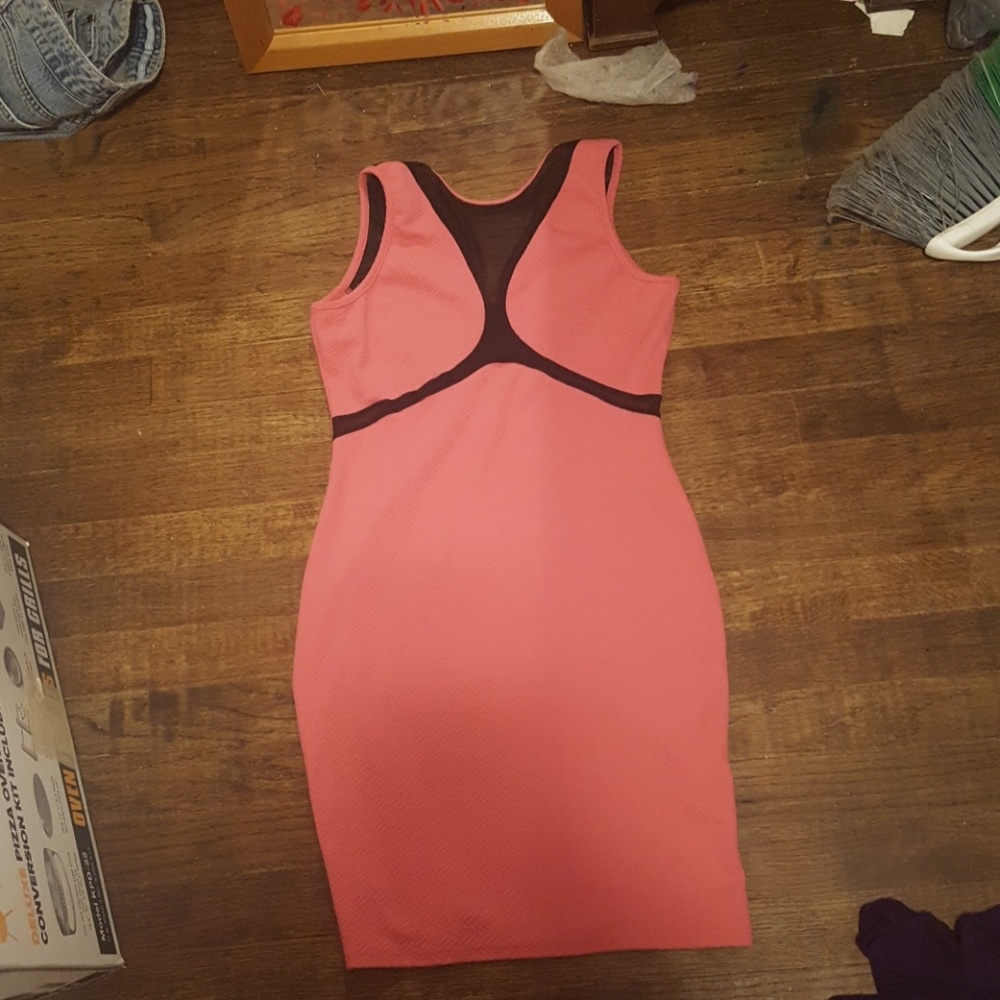 5th culture mesh cut out cocktail dress.